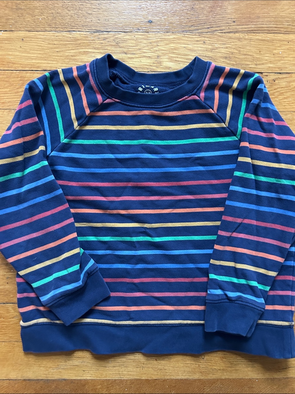 Primary striped sweatshirt